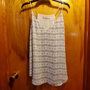 Loft white dual layer cami